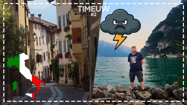 ITALIË! Gardameer bezoeken & PANIEK! DIKKE STORM!? | EUROPA ROADTRIP #2